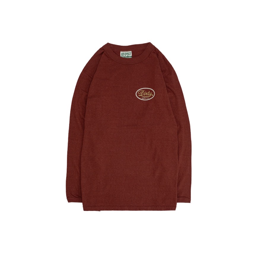 AT-DIRTY/ANY DAYS L/S TEE (RED)