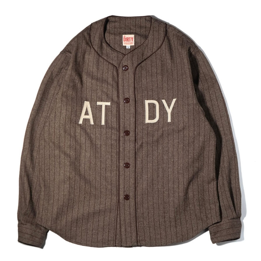 AT-DIRTY/ATD BASEBALL L/S SHIRT (BROWN)