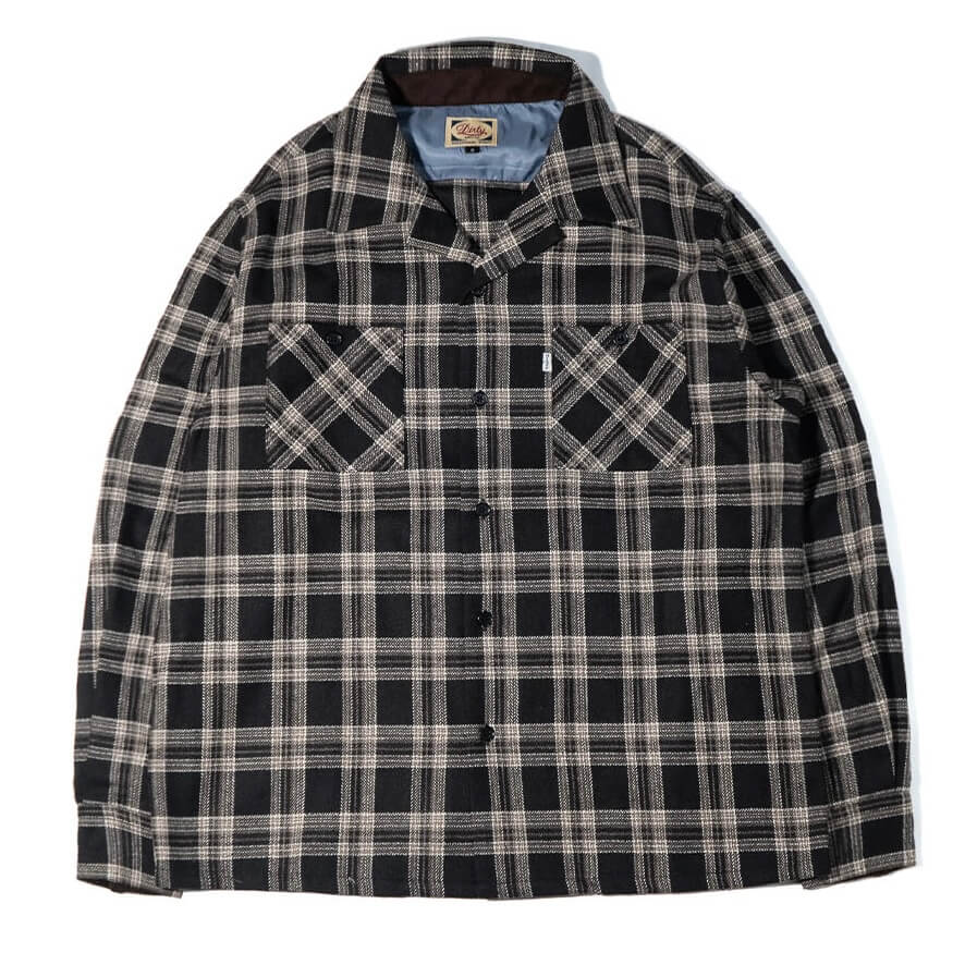 AT-DIRTY/ATD OMBRE L/S SHIRT (BLACK)