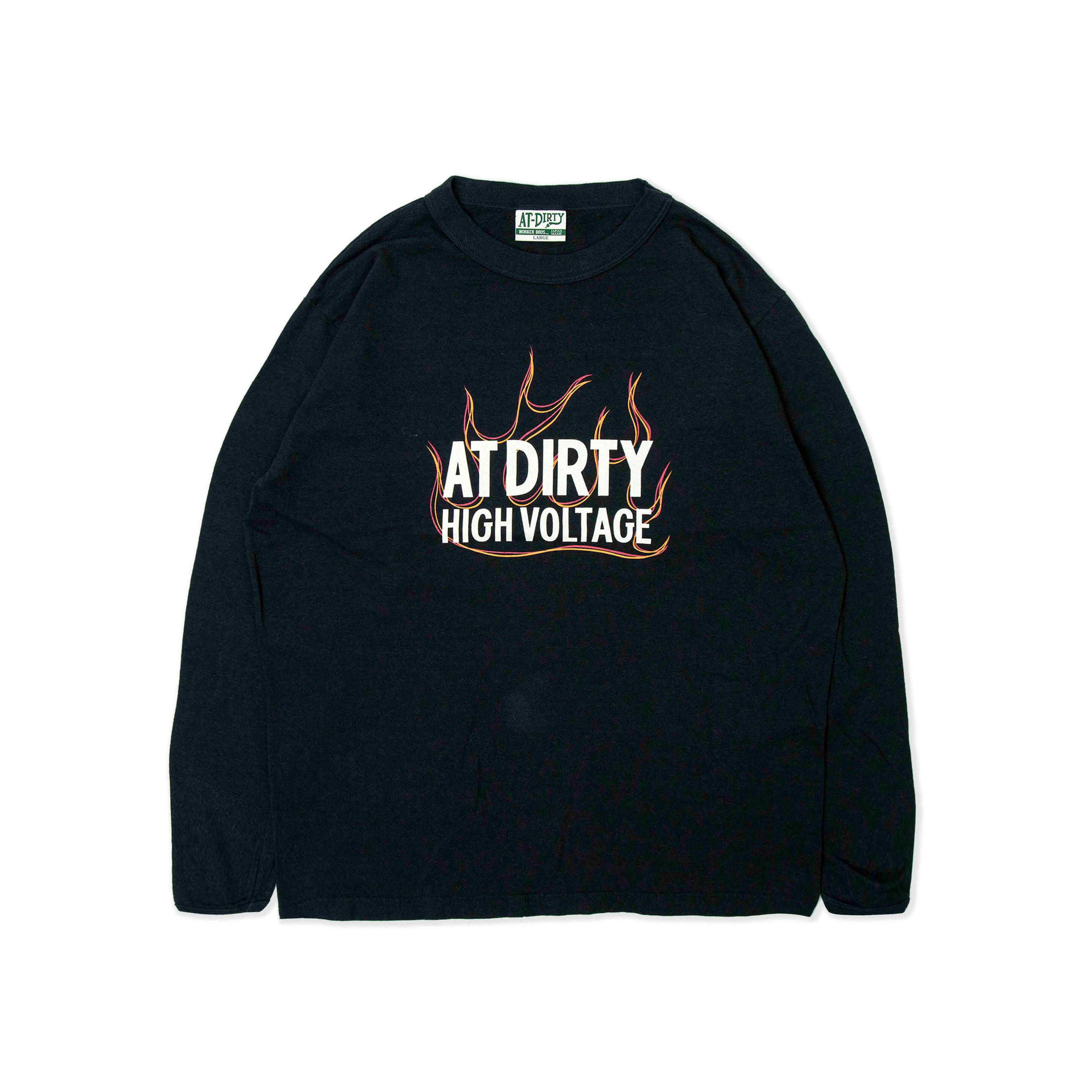 AT-DIRTY/HIGH VOLTAGE L/S TEE (BLACK)