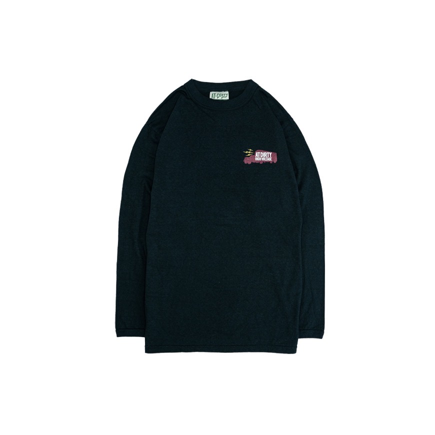 AT-DIRTY/TRUCKER'S L/S TEE (BLACK)