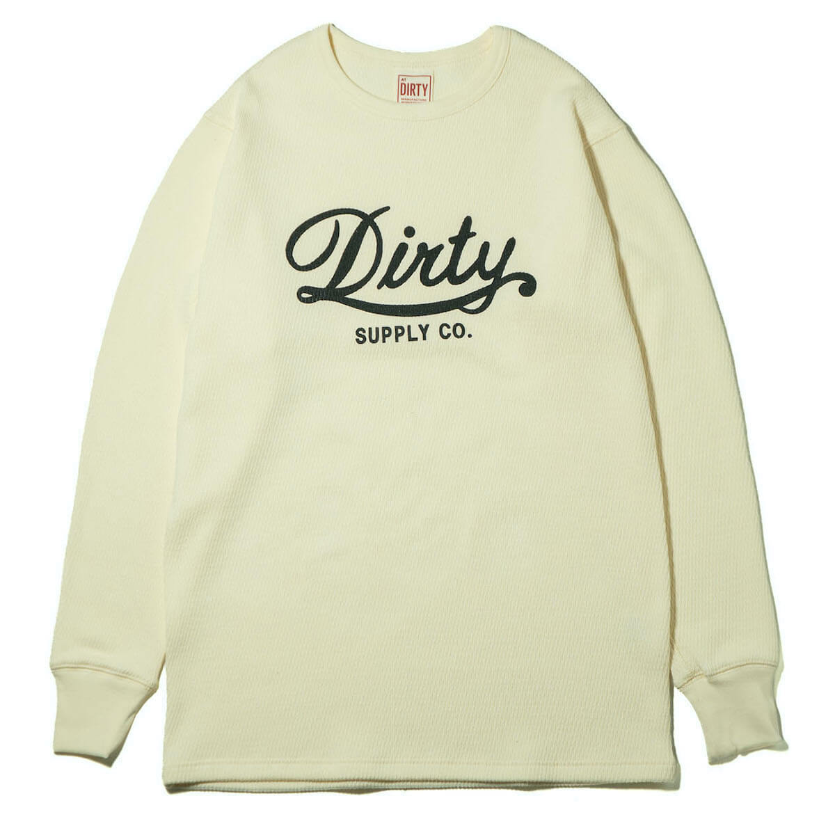 AT-DIRTY/DIRTY LOGO CREW THERMAL (NATURAL)