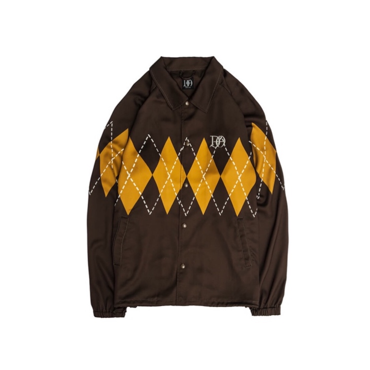 DRESS HIPPY/ARGYLE COACH JACKET (D.BROWN)