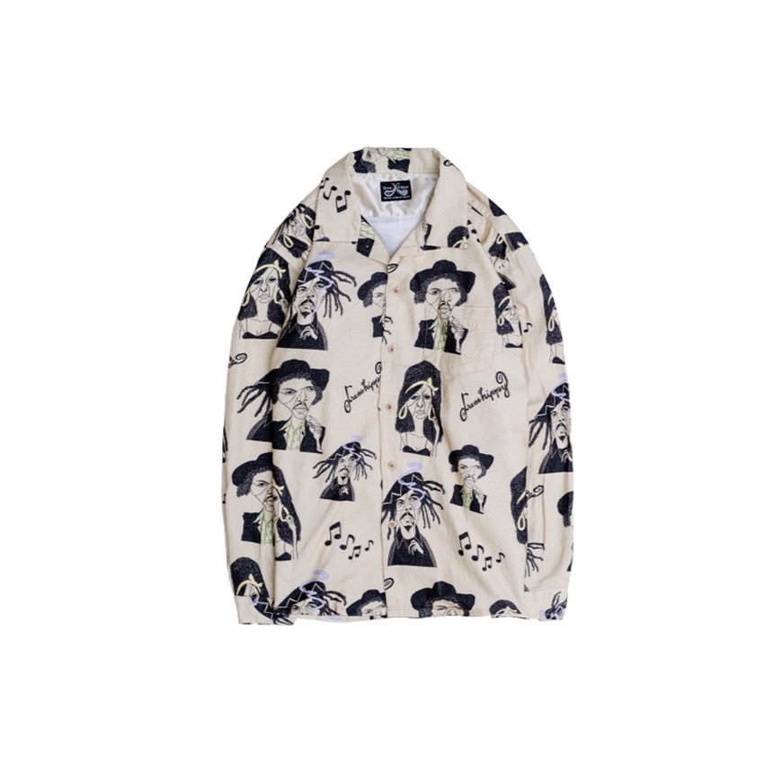 DRESS HIPPY/FESTIVAL L/S SHIRT(NATURAL)