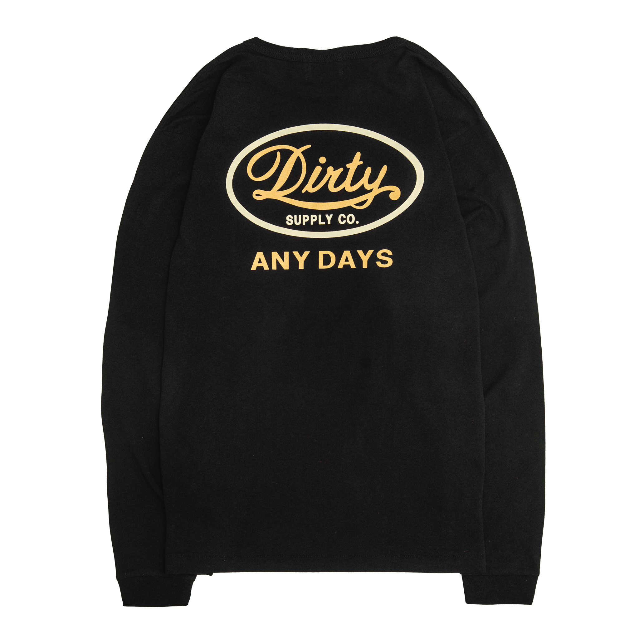 AT-DIRTY/ANY DAYS L/S TEE (BLACK)