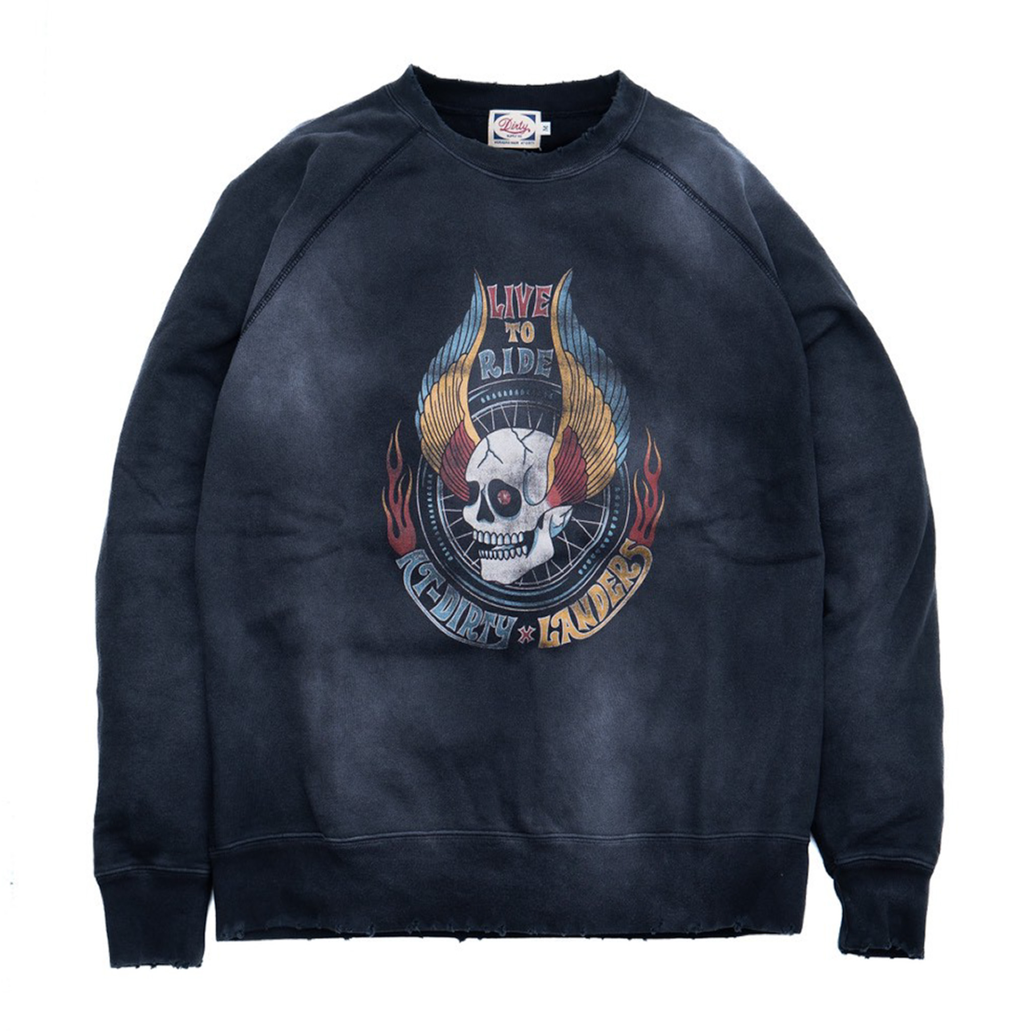 AT-DIRTY/LIVE TO RIDE SWEAT (V.BLACK)