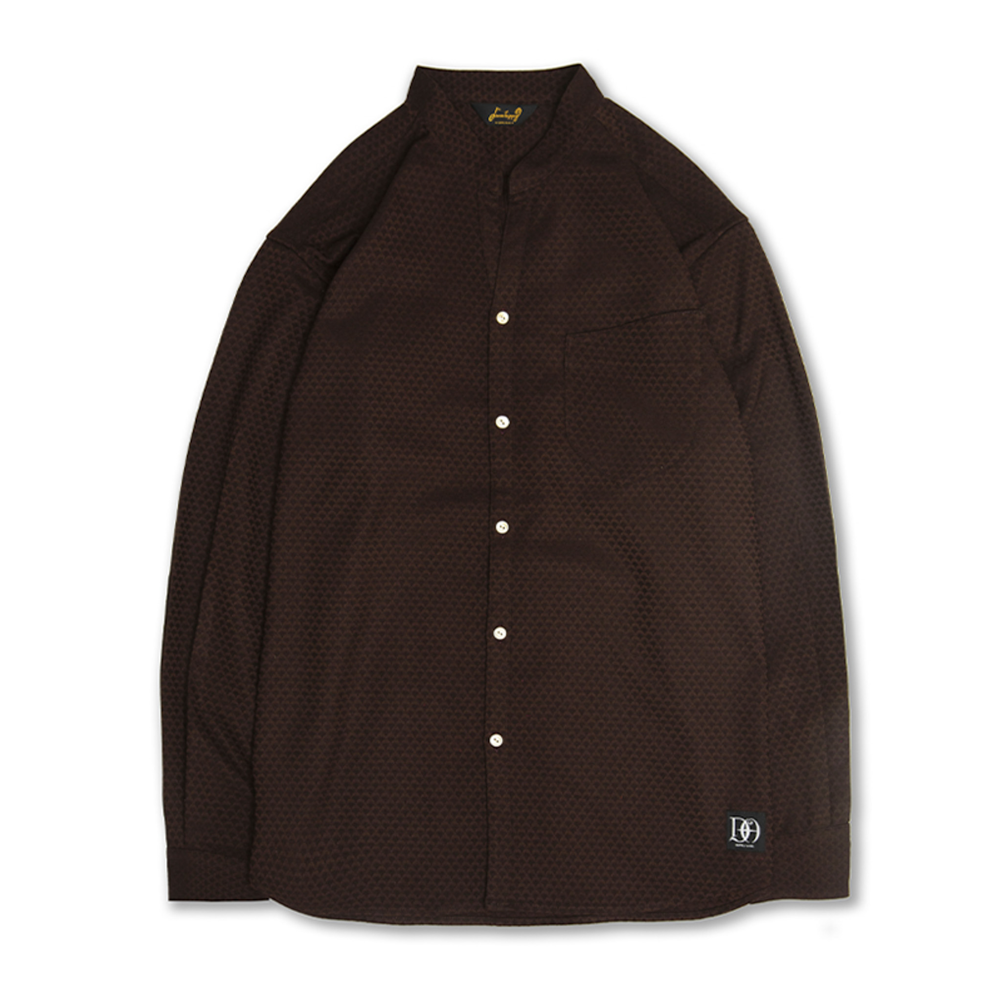 DRESS HIPPY/DH SKIPPER L/S SHIRT -Jacquard- (BROWN)