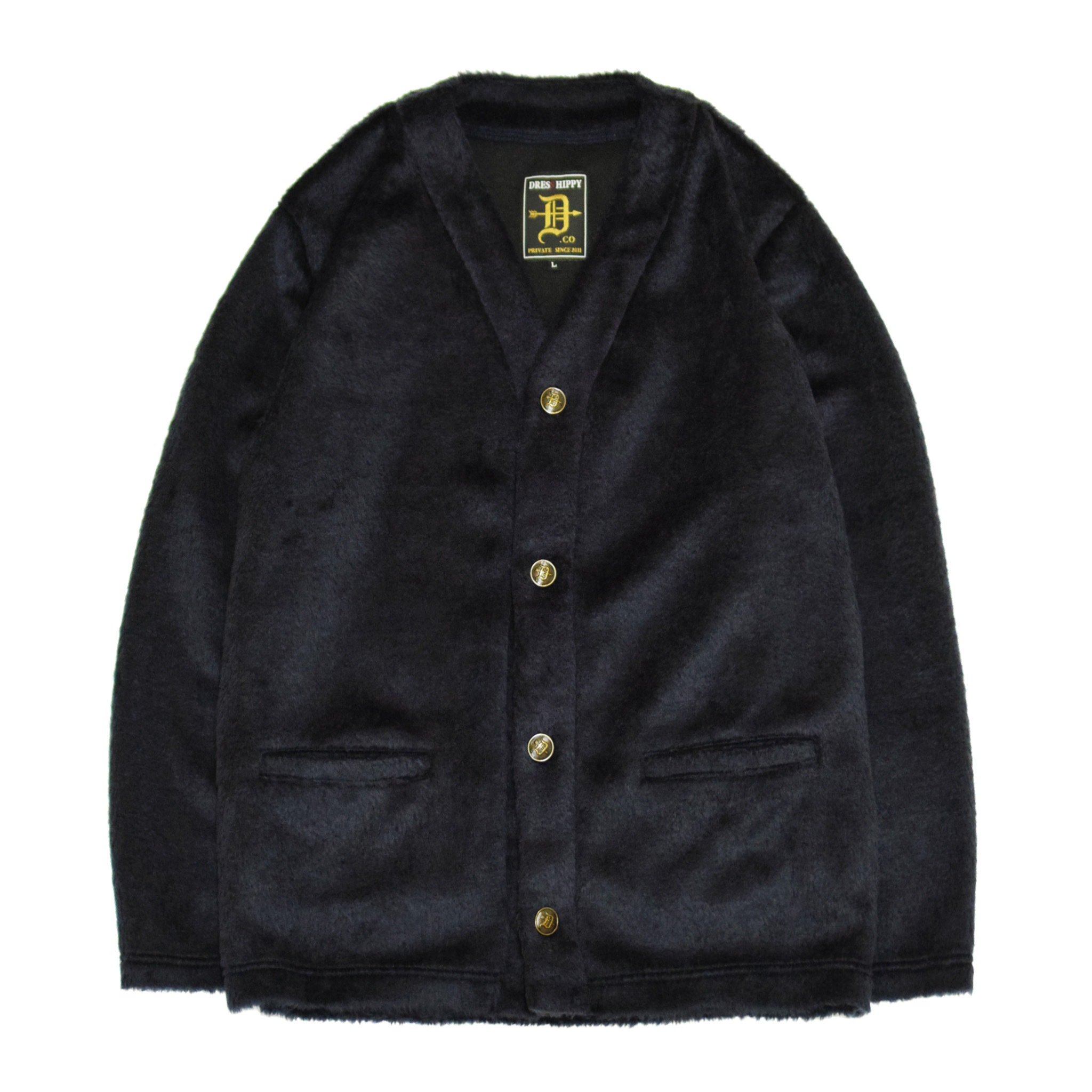 DRESS HIPPY/GRUNGE KNIT CARDIGAN (BLACK)