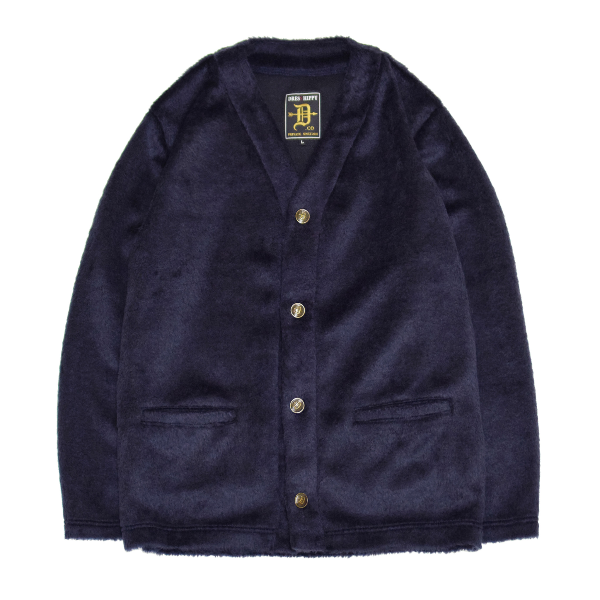 DRESS HIPPY/GRUNGE KNIT CARDIGAN (NAVY)
