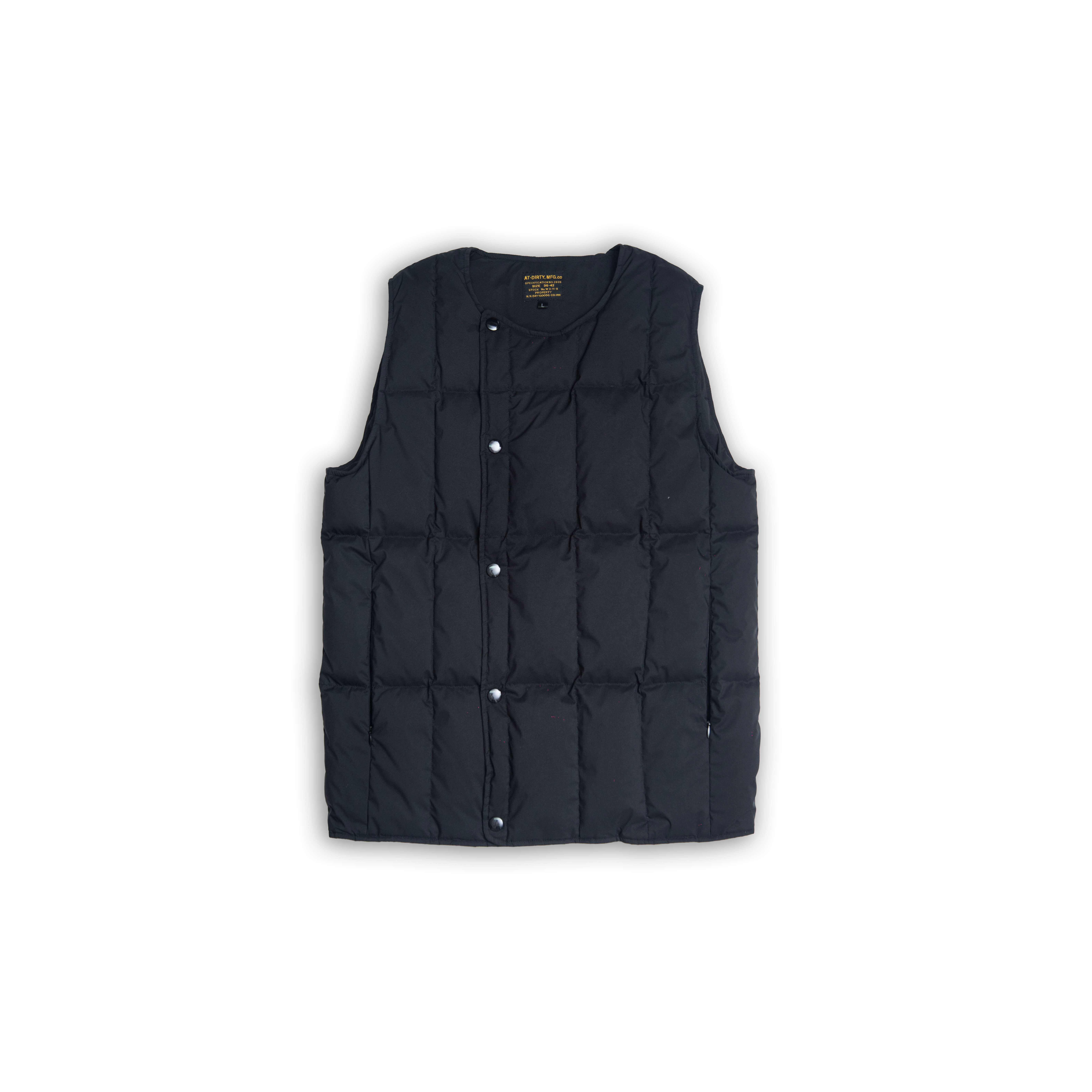 AT-DIRTY/ATD-ARMOR DOWN VEST (BLACK)