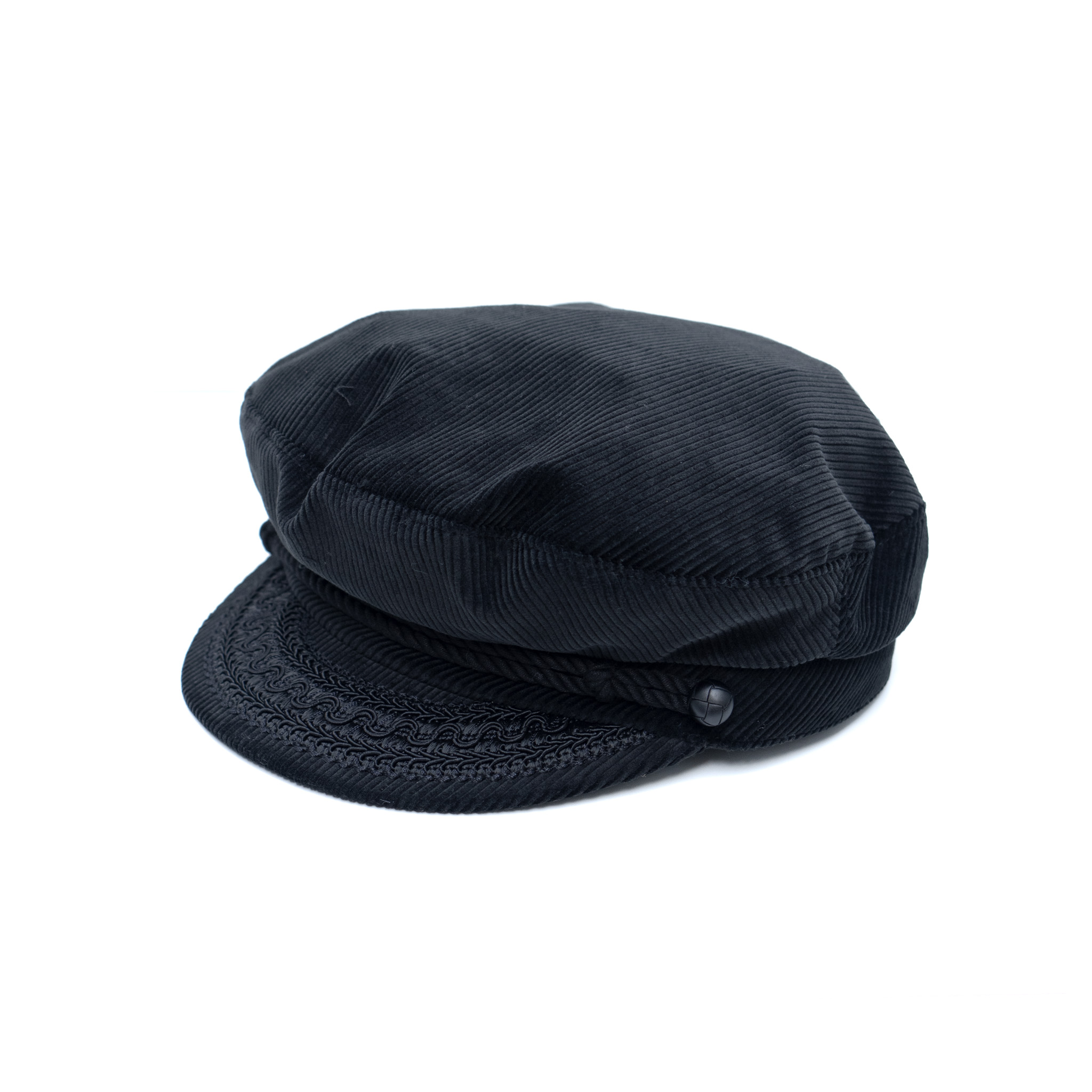 DRESS HIPPY/FISHERMAN CAP -CORDUROY- (BLACK)