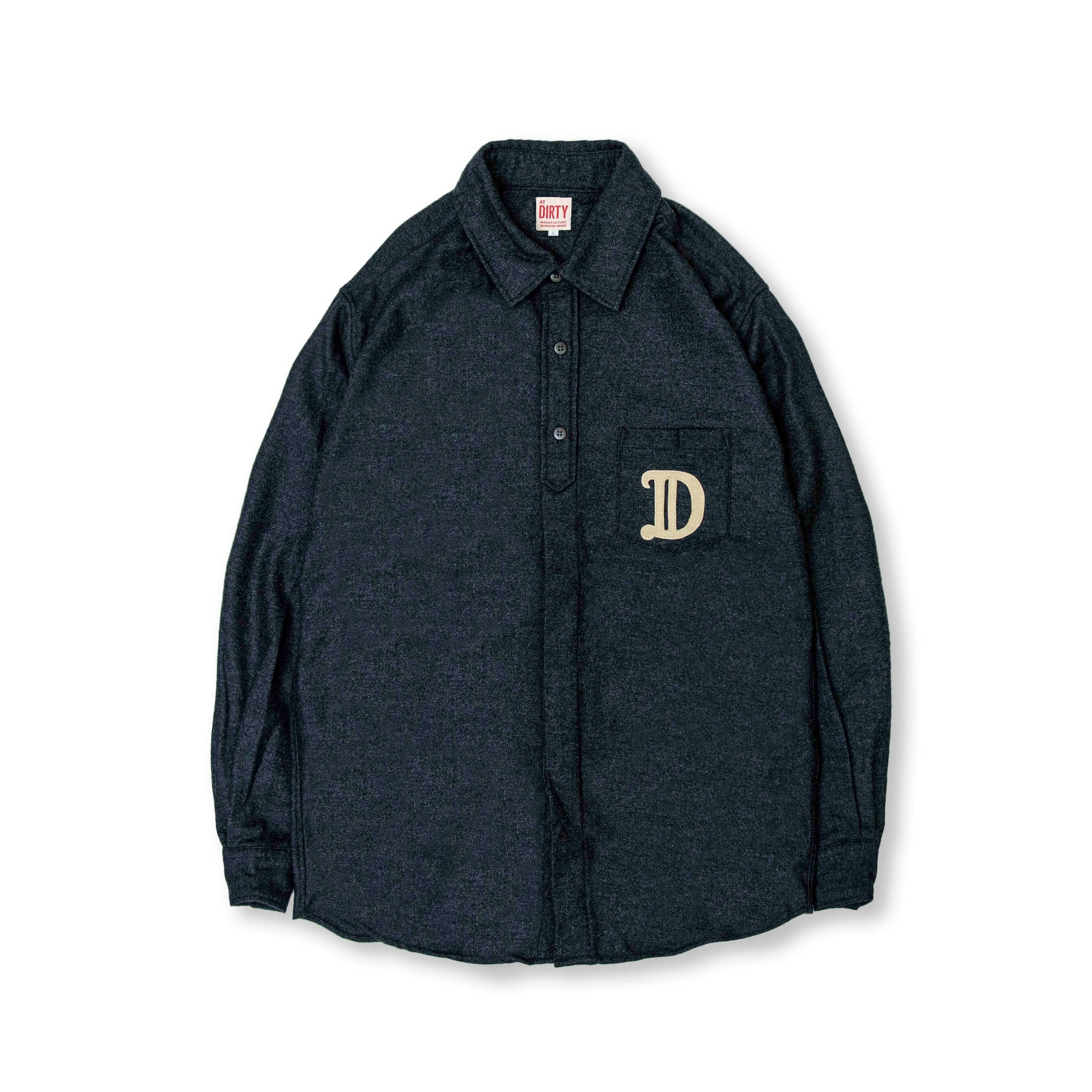 AT-DIRTY/ATD UMPIRE L/S SHIRT (CHARCOAL)