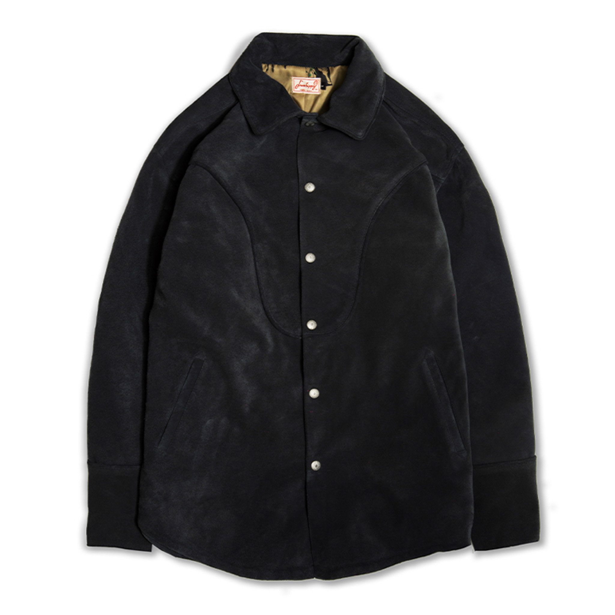 DRESS HIPPY/WOOD STOCK LEATHER JACKET (S.BLACK)