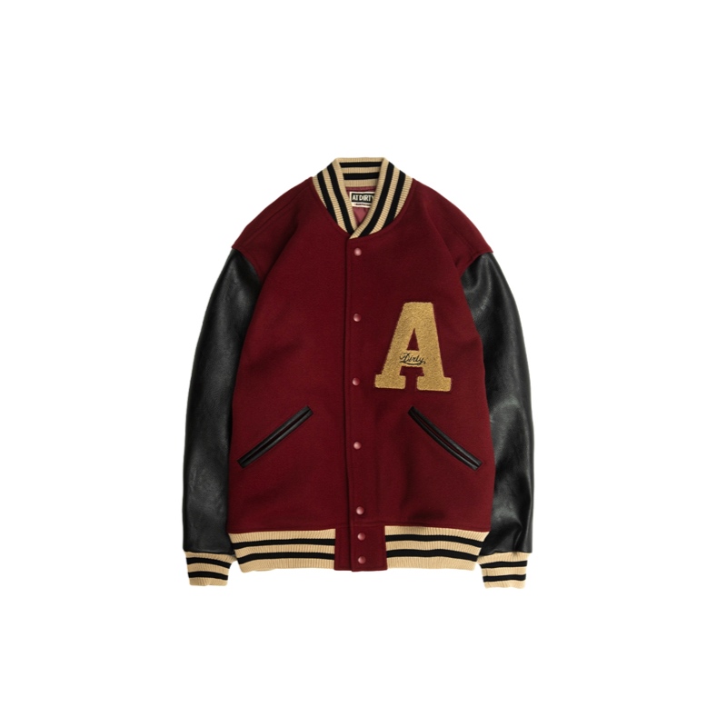 AT-DIRTY/ATD AWARD JACKET (BURGUNDY)