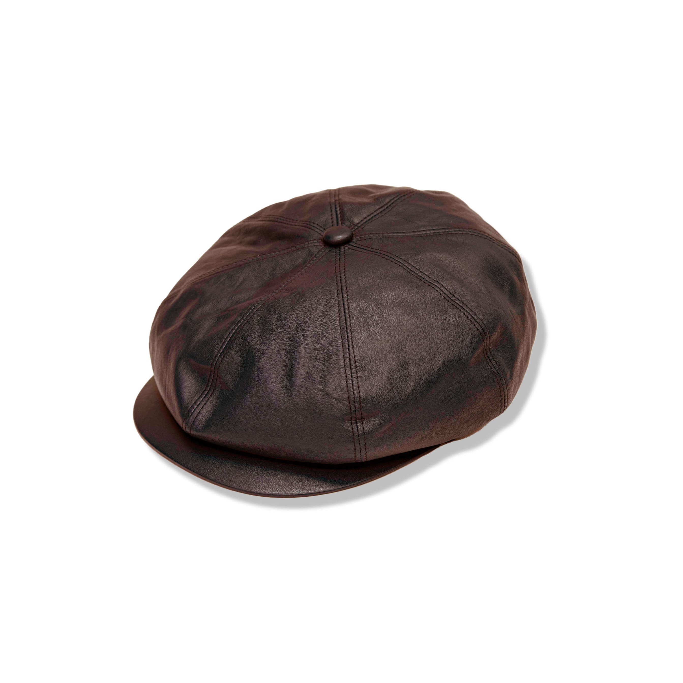 DRESS HIPPY/DH LEATHER CASQUETTE (BROWN)