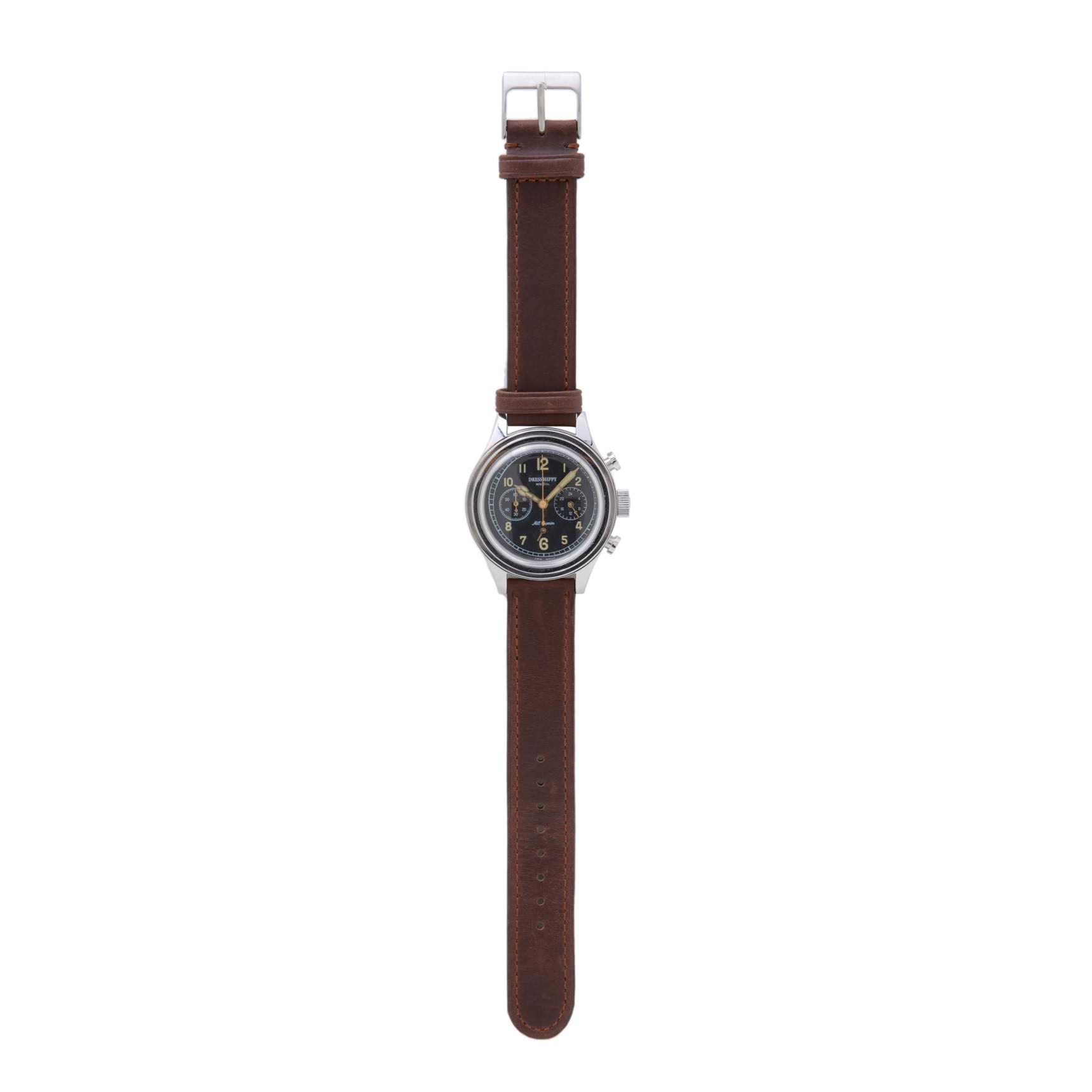 DRESS HIPPY/MILL SUPERIOR WATCH (SILVER×BROWN)