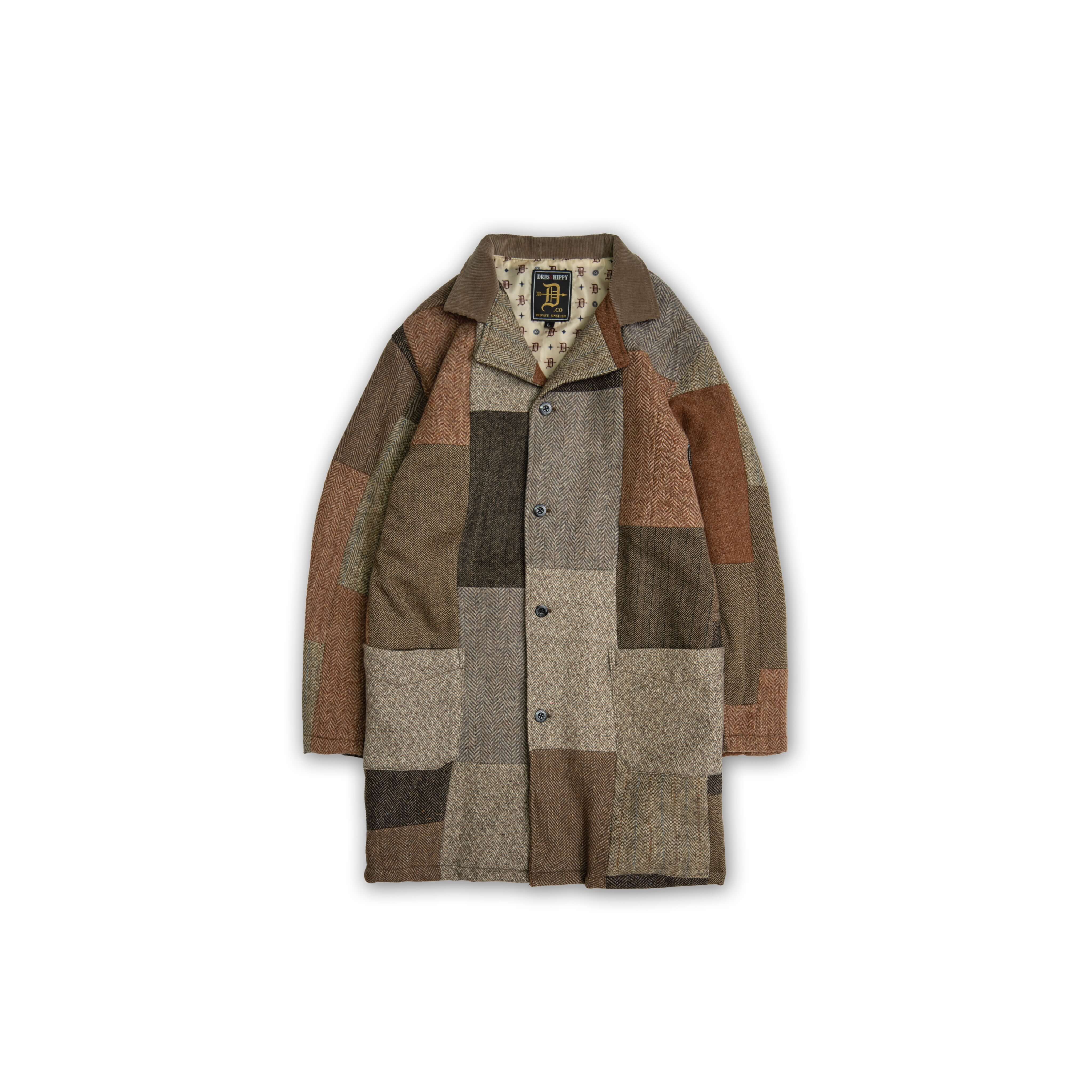 DRESS HIPPY/HARRIS PATCHWORK CHESTER (BROWN MIX)