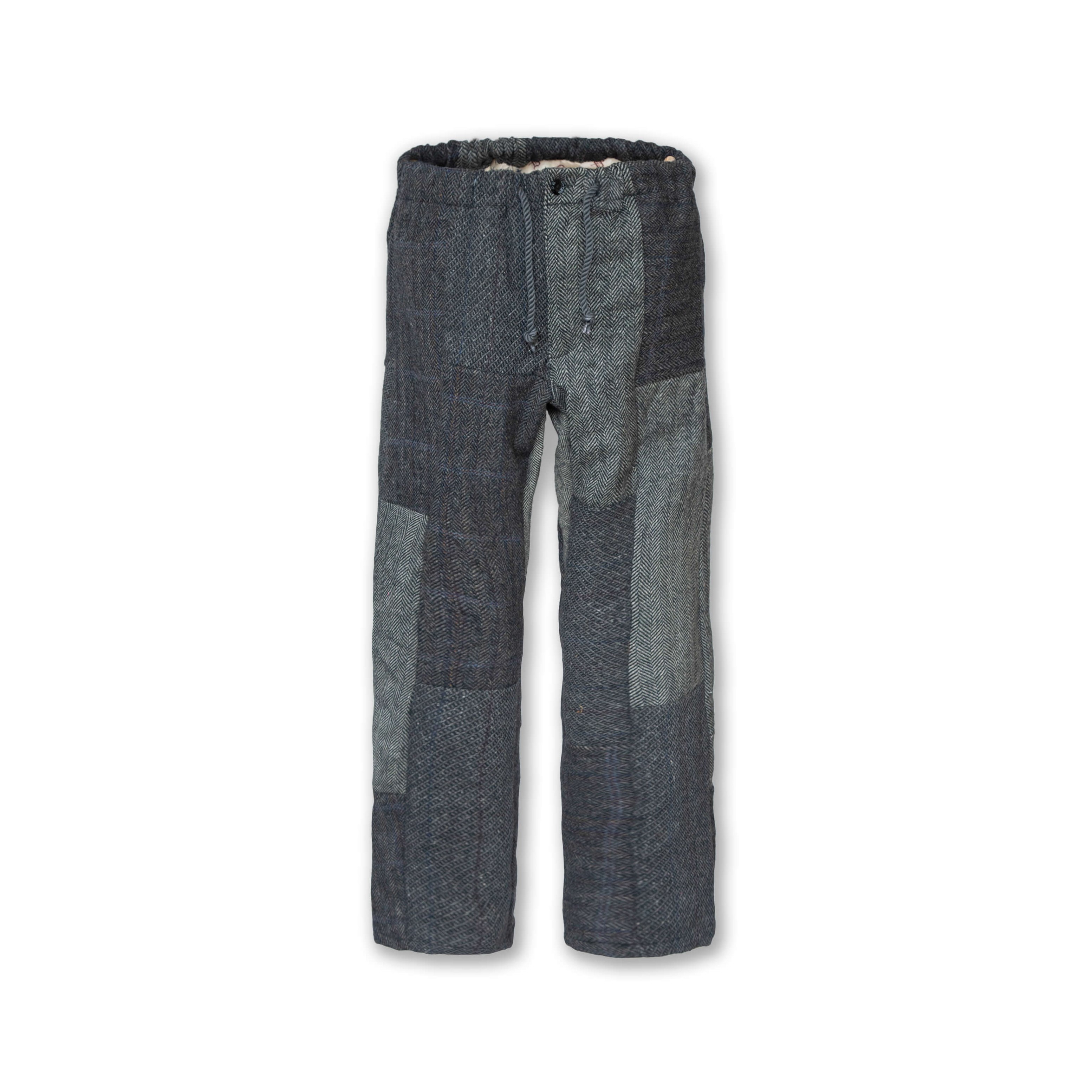 DRESS HIPPY/HARRIS PATCHWORK EASY PANTS (BLACK MIX)