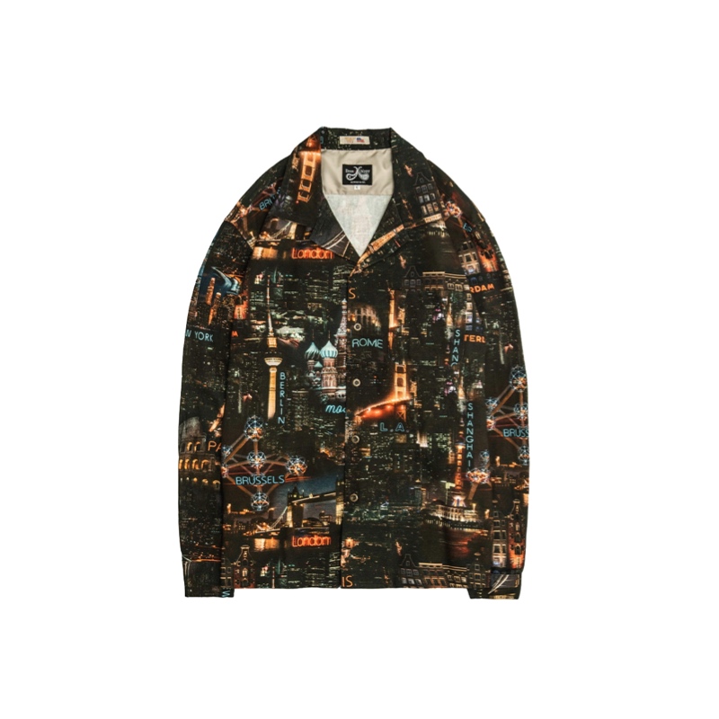 DRESS HIPPY / THE WORLD USA L/S SHIRT (BLACK)